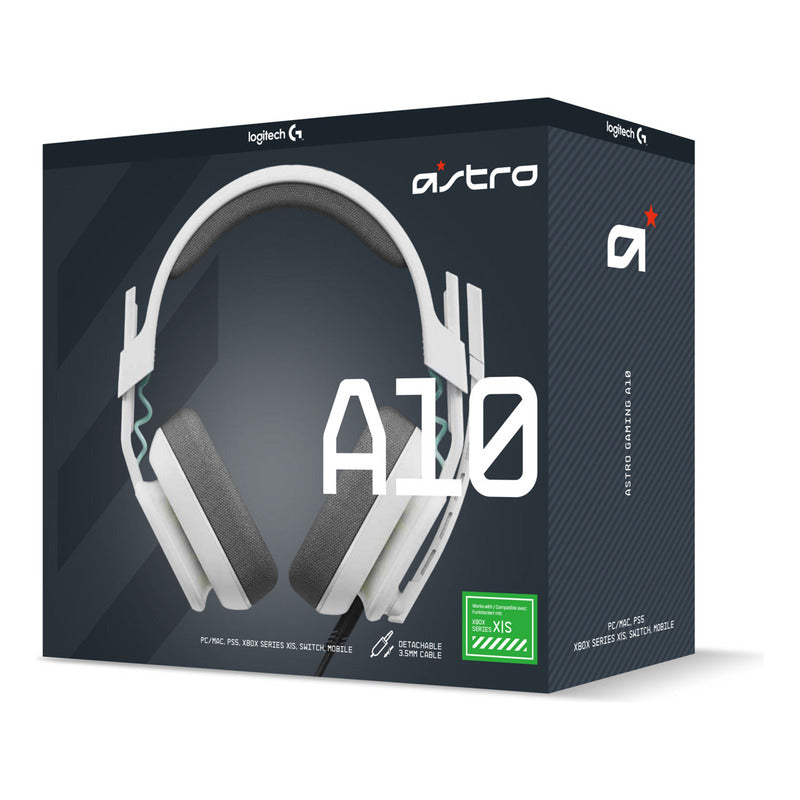 Audífonos Gamer Astro A10 Gen 2, Pc/Ps5/Ps4, Xbox, Blanco