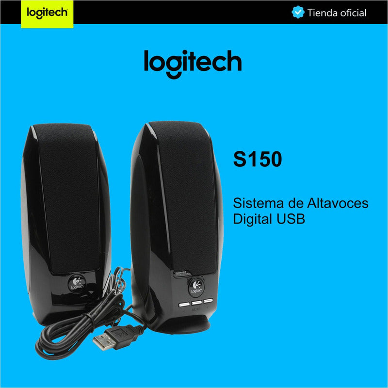Logitech S150, Altavoces Estéreo Usb, Control Volumen / Mute