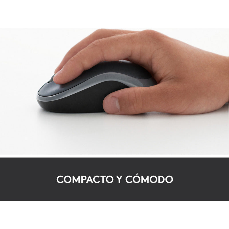 Mouse Inalámbrico Logitech M185, Win Mac Chrome Linux Azul