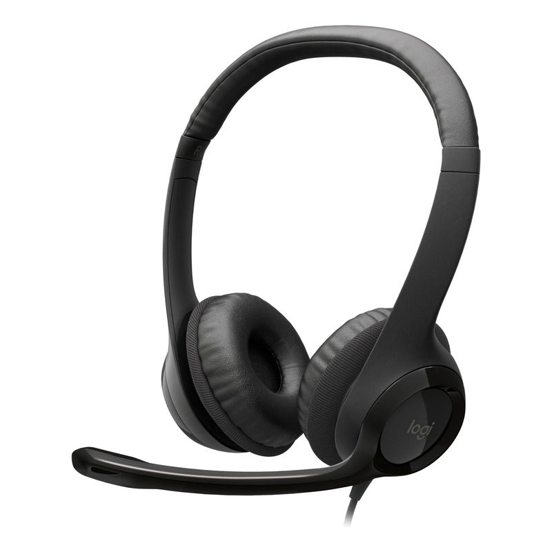 Diadema Usb Logitech H390, Mic Sin Ruido Y Controles Cable