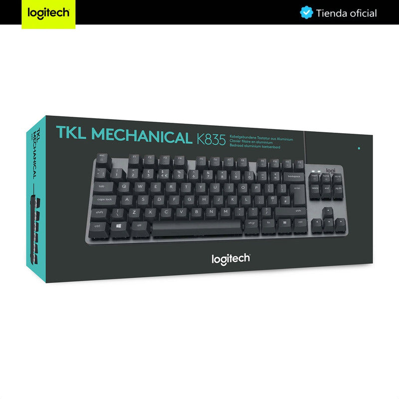 Teclado Mecánico Logitech K835 Tkl Con Switch Rojo / Inglés