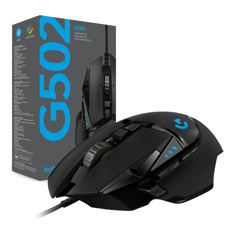 Mouse Gamer Rgb Logitech G502 Hero Programable 25600dpi
