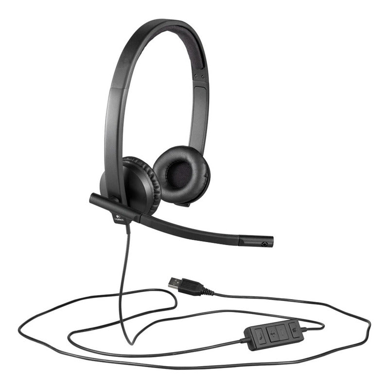 Diadema Logitech H570e Estéreo, Usb Con Comodidad Y Duración