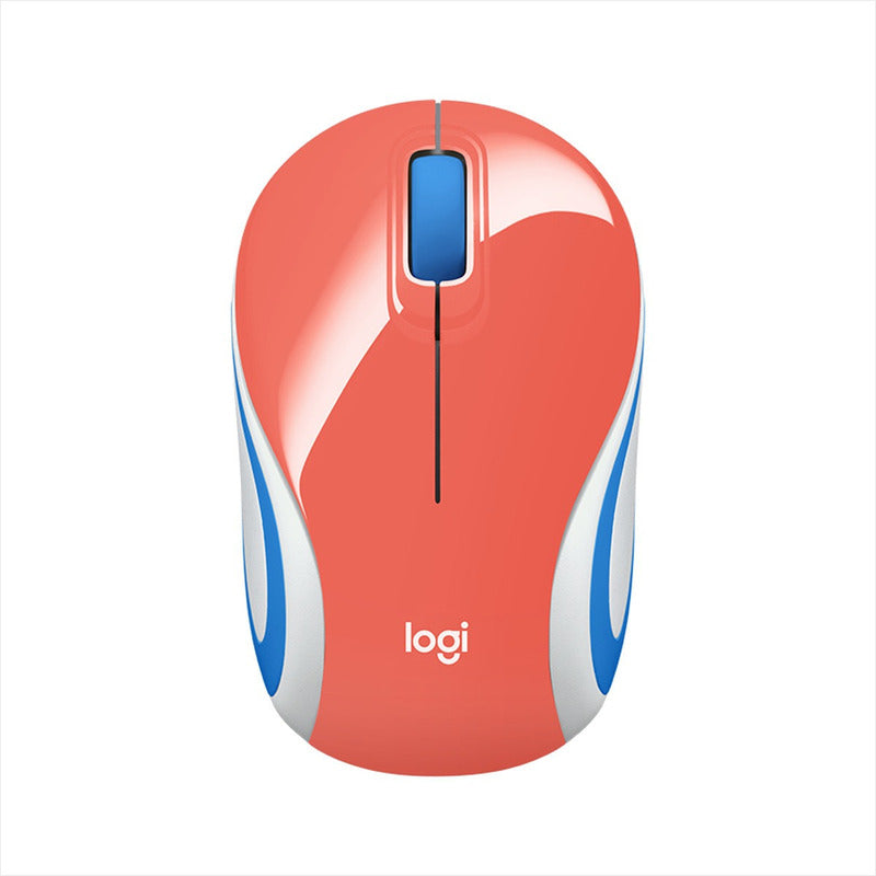 Mouse Inalámbrico Mini De Bolsillo Logitech M187, Coral
