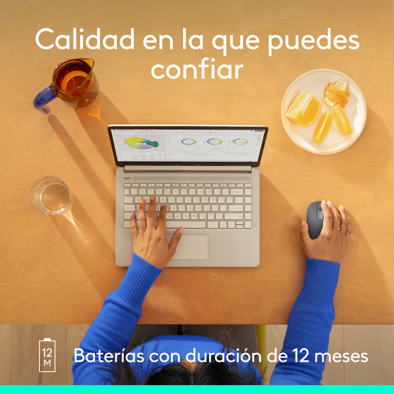 Mouse Inalámbrico Bluetooth Logitech M196, Grafito