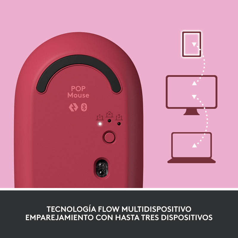 Mouse Inalámbrico Logitech Pop Heartbreaker Con Botón Emojis