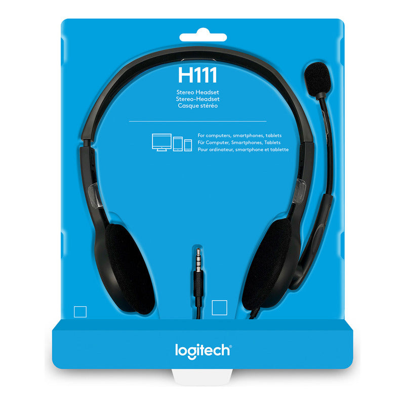 Auriculares Multidispositivo Logitech H111, Con Micrófono