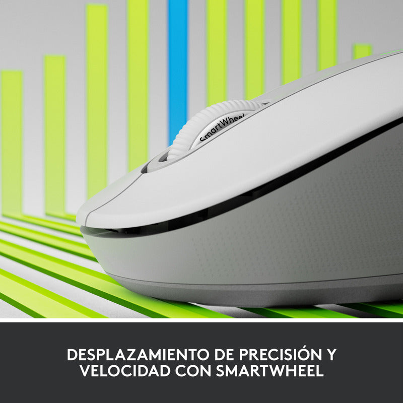 Combo Profesional Logitech Teclado K950 + Mouse M650 Blanco