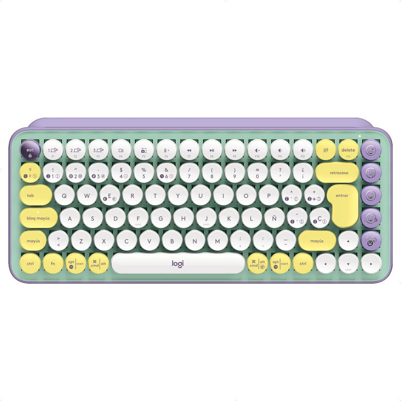Teclado Inalámbrico Logitech Pop Daydream, Teclas Emojis
