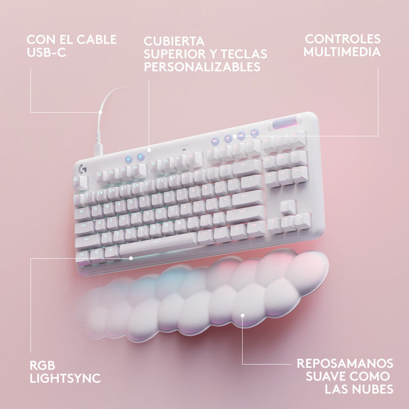 Teclado Gamer Mecánico Rgb Logitech G713 Aurora Collection