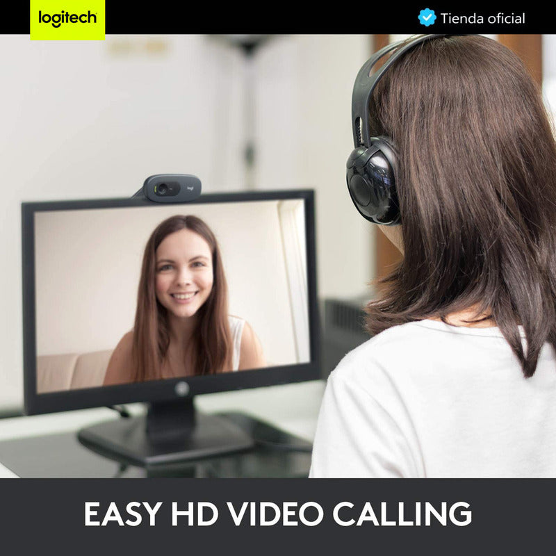 Logitech Combo Webcam C270 Hd 720p + Diadema H111 Estéreo
