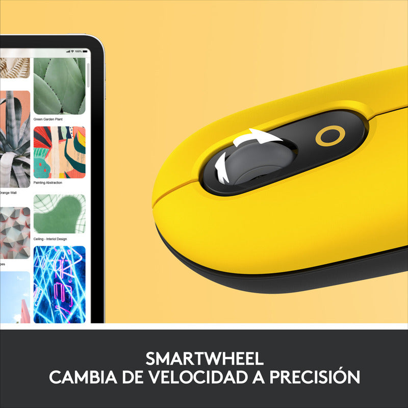 Mouse Inalámbrico Logitech Pop Blast Con Botón Emojis
