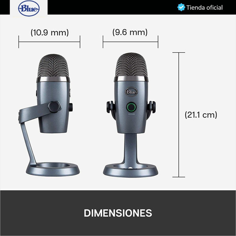 Blue Yeti Nano, Micrófono Usb Premium, Grabación / Streaming