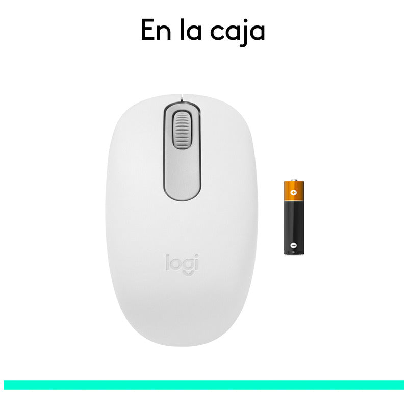 Mouse Inalámbrico Bluetooth Logitech M196, Blanco
