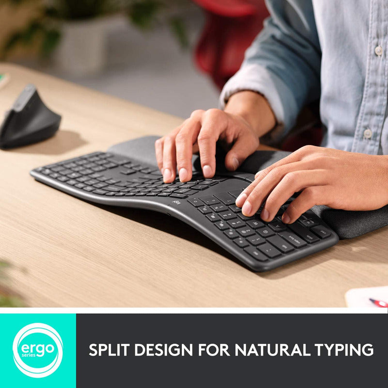 Teclado Dividido Ergonómico Inalámbrico Logitech Ergo K860