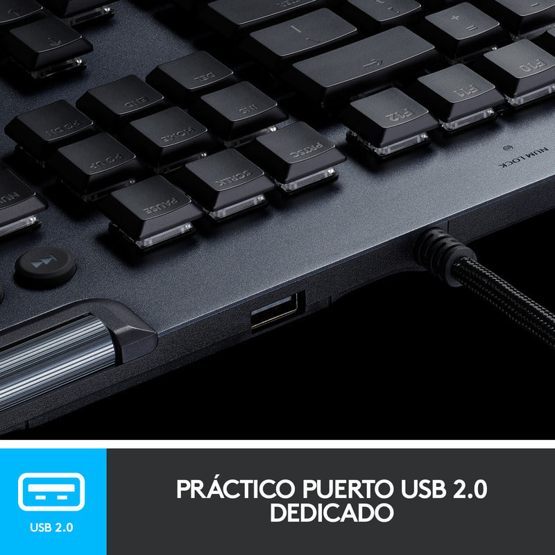 Teclado Gamer Logitech G815 Mecánico Ultrafino Lightsync Rgb