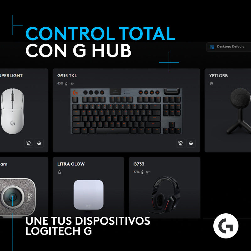 Micrófono Gamer Condensador Rgb Lightsync Logitech Yeti Orb