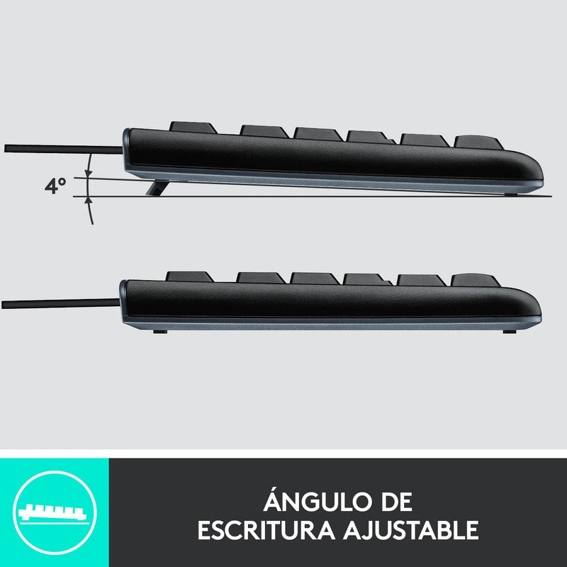 Combo Teclado Y Mouse Usb Plug And Play Logitech Mk120