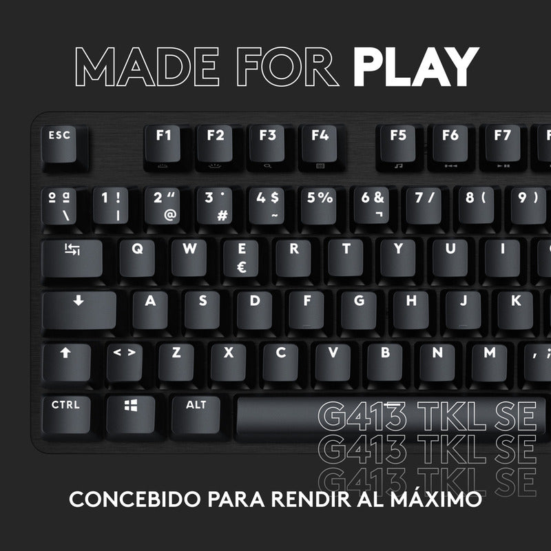 Teclado Gamer Logitech G413 Tkl Se Mecánico Retroiluminado