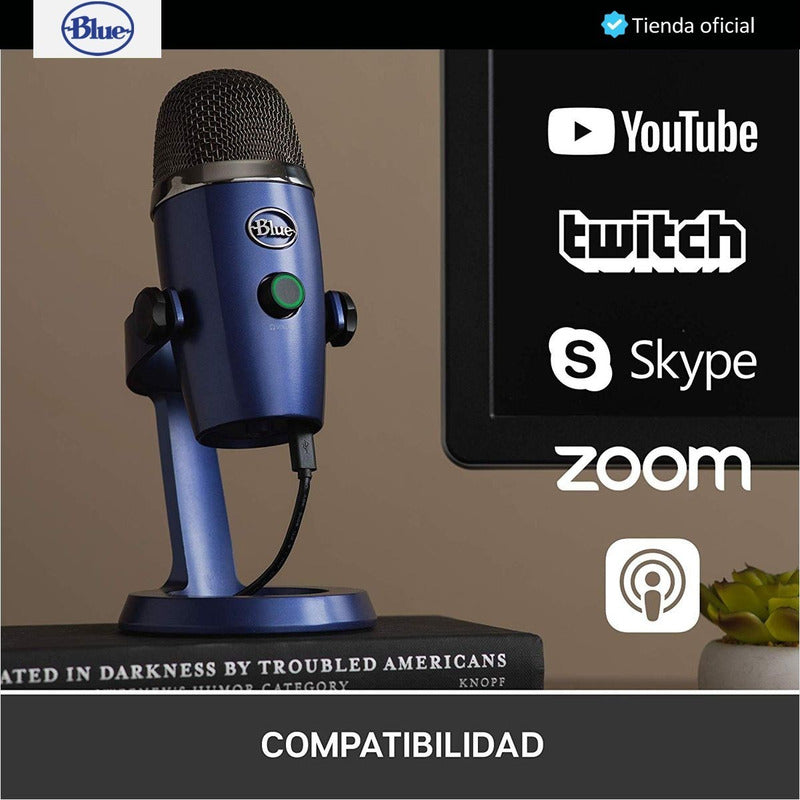 Blue Yeti Nano, Micrófono Usb Premium, Grabación / Streaming