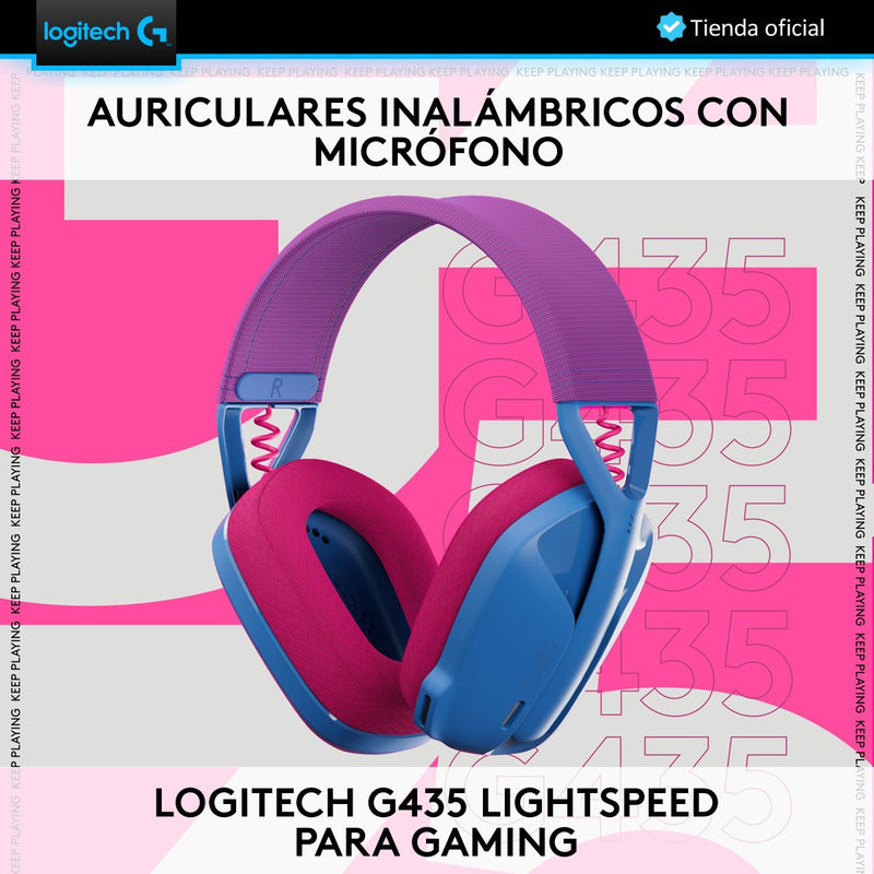 Logitech Diadema Gamer G435 Inalámbrica + Mouse Gamer G305 A