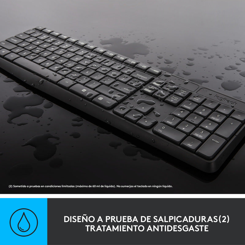 Combo Inalámbrico Logitech Mk235, Teclado Multimedia Y Mouse