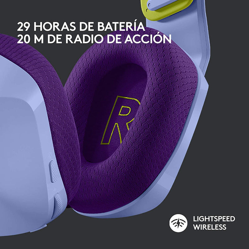 Diadema Gamer Logitech G733, Rgb Inalámbrica / 7.1 - Lila
