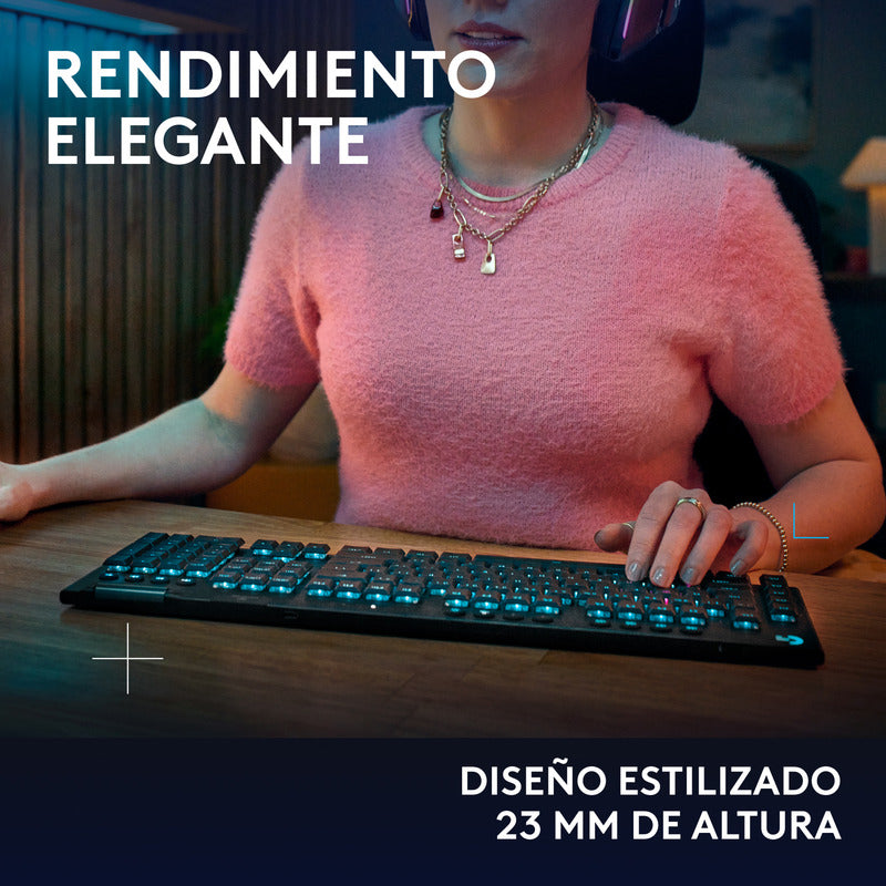 Teclado Gamer Logitech G915 X Lightspeed / Mecánico Slim Rgb