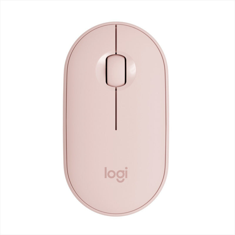 Mouse Inalámbrico Moderno Logitech Pebble M350 Rosado