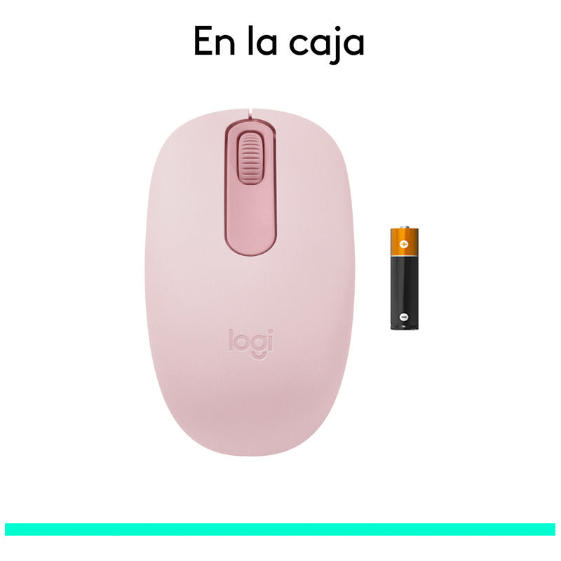 Mouse Inalámbrico Bluetooth Logitech M196, Rosa