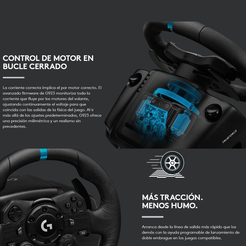 Timón Logitech G923 Para Pc / Xbox X|s One + Palanca Cambios