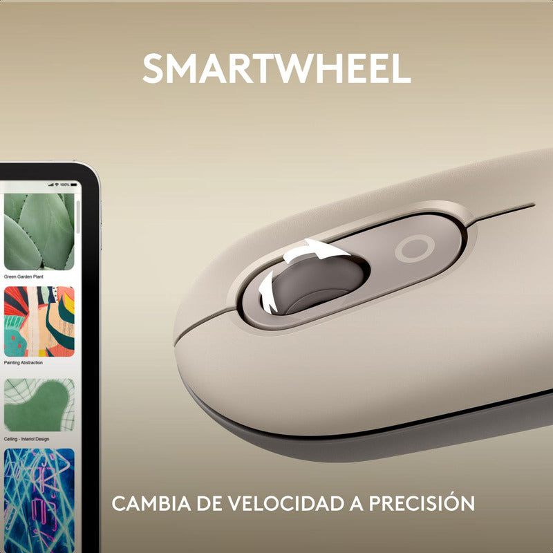 Mouse Inalámbrico Logitech Pop Mist Con Botón Emojis