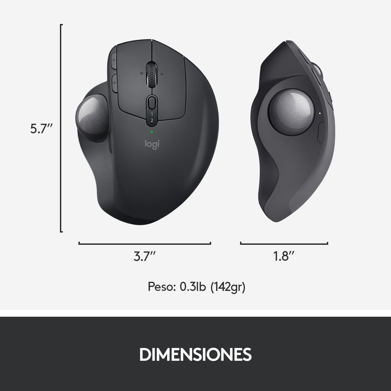 Mouse Logitech Mx Ergo, Trackball Inalámbrico / Recargable