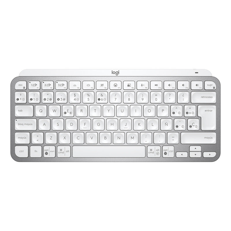 Teclado Avanzado Recargable Logitech Mx Keys Mini Gris Pálido