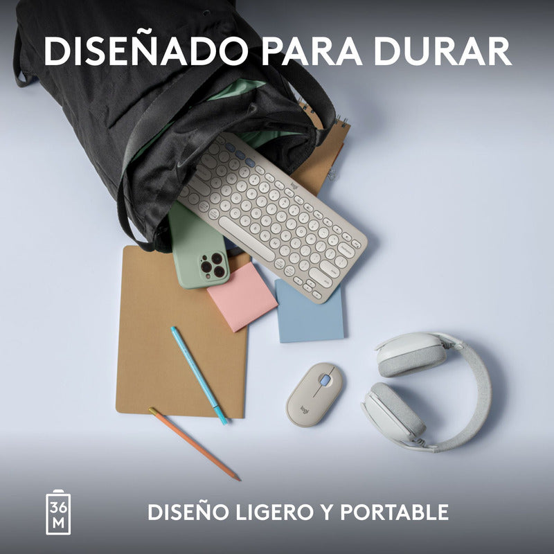 Teclado Multidispositivo Logitech Pebble Keys 2 K380s
