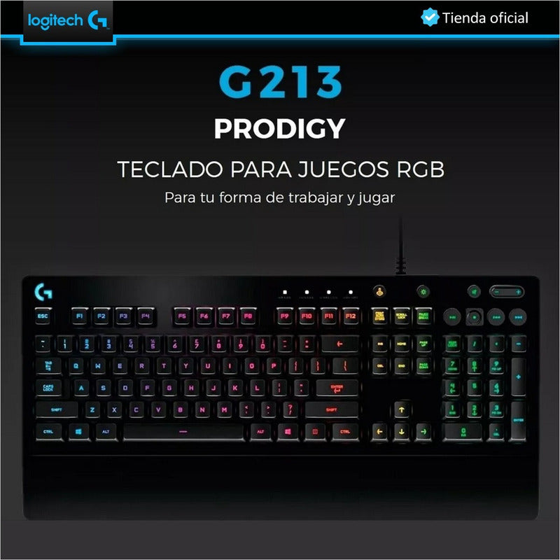 Logitech Gaming: Teclado G213 + Mouse G203 + Pad Mouse G240