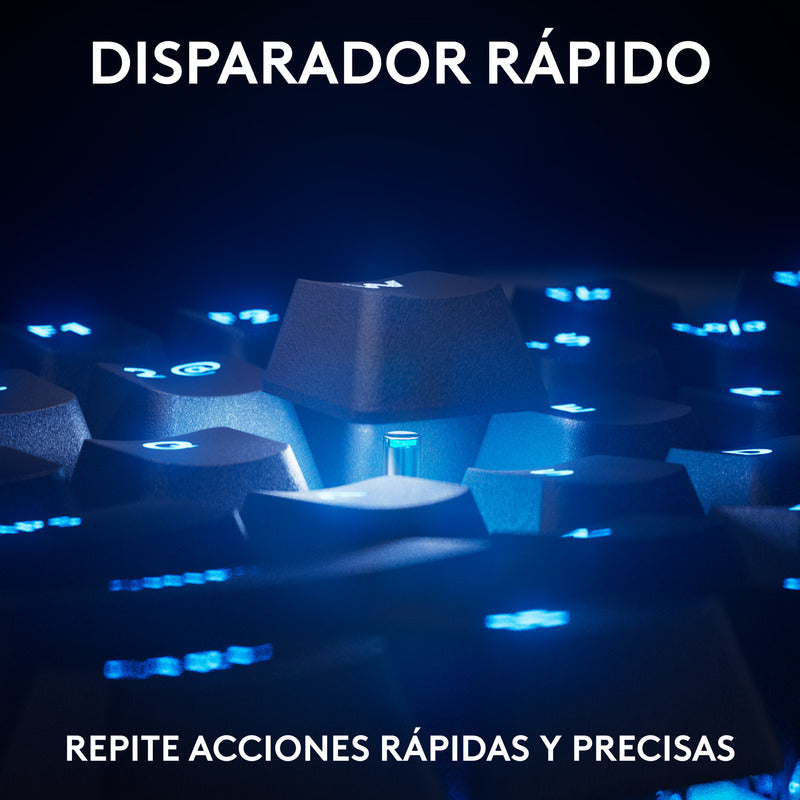 Teclado Gamer Logitech G PRO X TKL RAPID (Magnético-Analógico) con RGB LIGHTSYNC, Negro