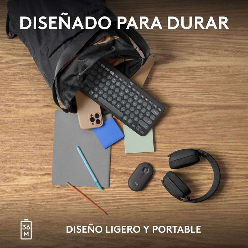 Teclado Multidispositivo Logitech Pebble Keys 2 K380s