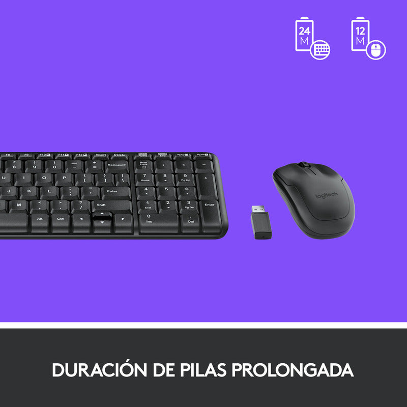 Combo Inalámbrico Logitech Mk220 + Pad Mouse Studio Series