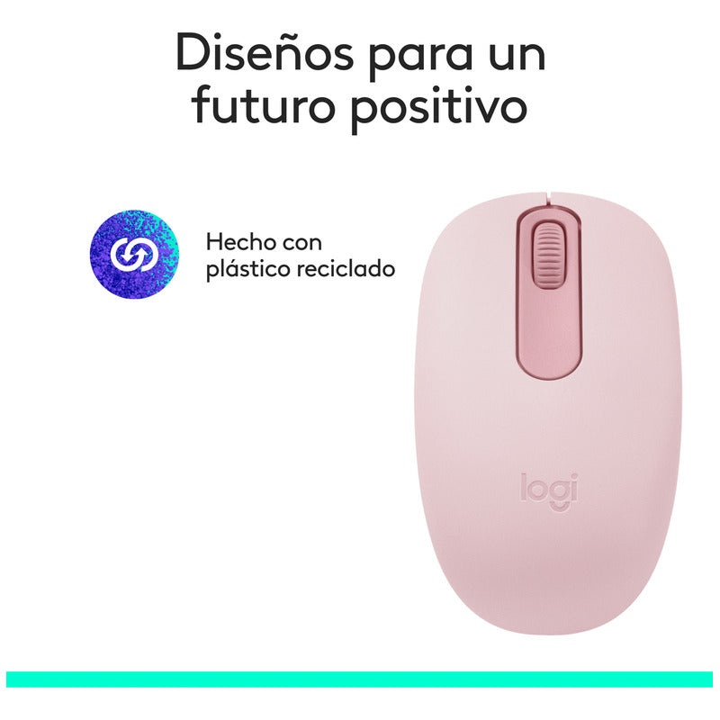 Mouse Inalámbrico Bluetooth Logitech M196, Rosa