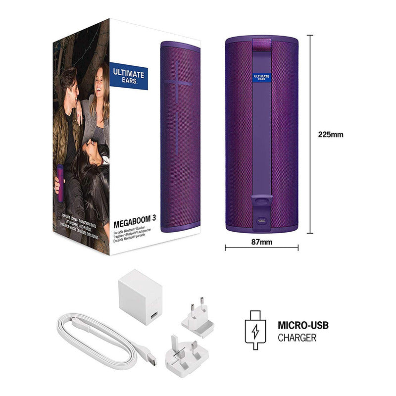 Ultimate Ears Combo: Parlante Megaboom 3 + Base De Carga