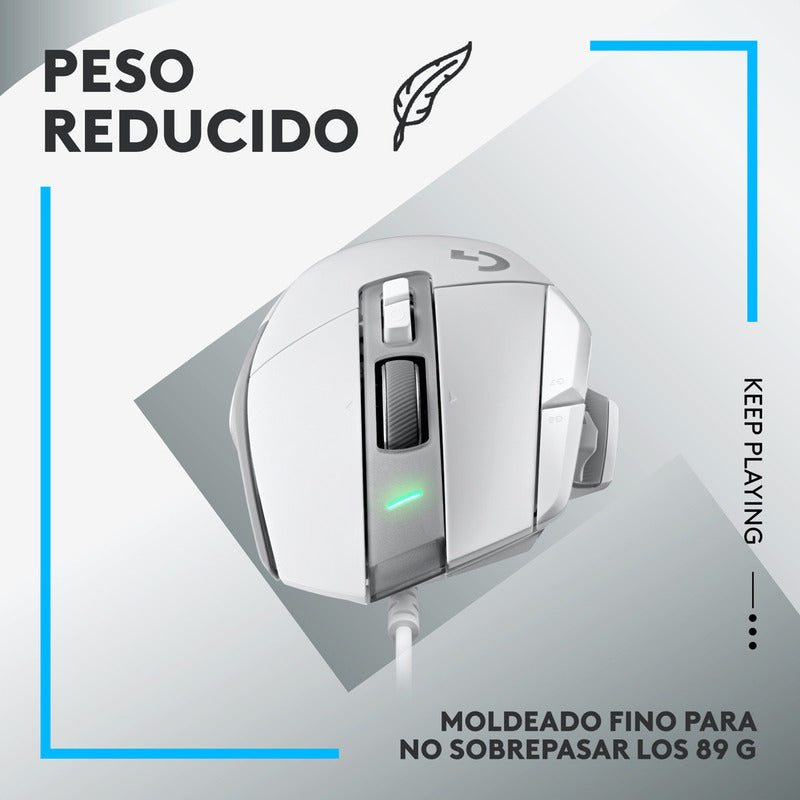 Mouse Gamer Logitech G502 X, Switch Lightforce, Hero 25k