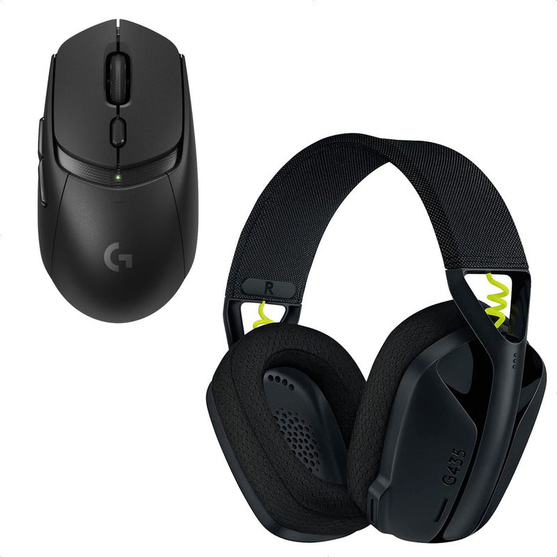Combo Gamer Logitech Diadema G435 Negra + Mouse G309 Negro