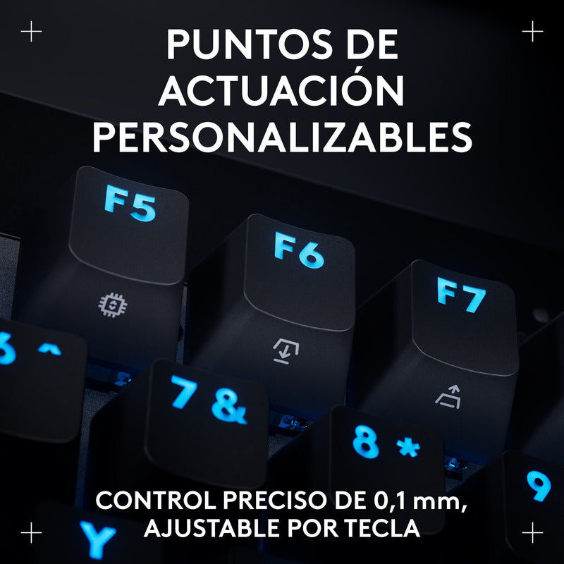 Teclado Gamer Logitech G PRO X TKL RAPID (Magnético-Analógico) con RGB LIGHTSYNC, Negro