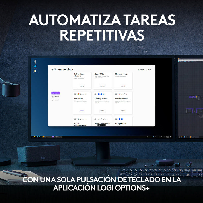 Combo Avanzado Logitech: Teclado MX Keys S + Mouse MX Master 3S Edición Bluetooth + Obsequio Soporte para Laptop