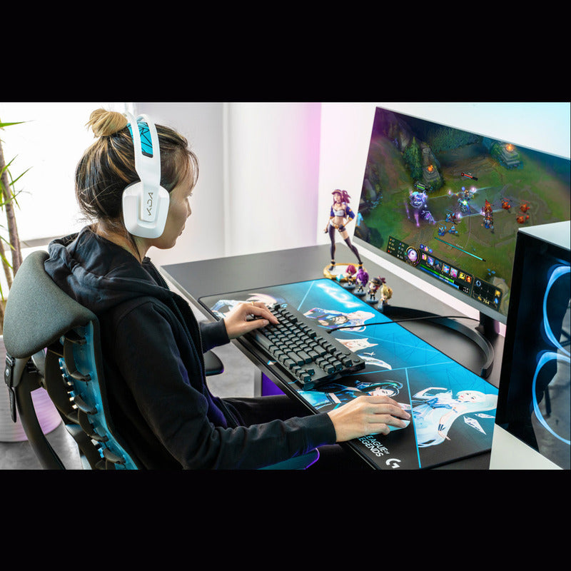 Pad Mouse Gamer Xl 900x400mm Logitech G840 Edición K/da Lol