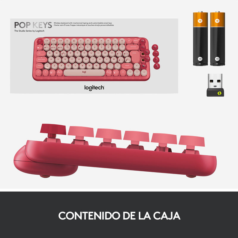 Teclado Inalámbrico Logitech Pop Heartbreaker, Teclas Emojis