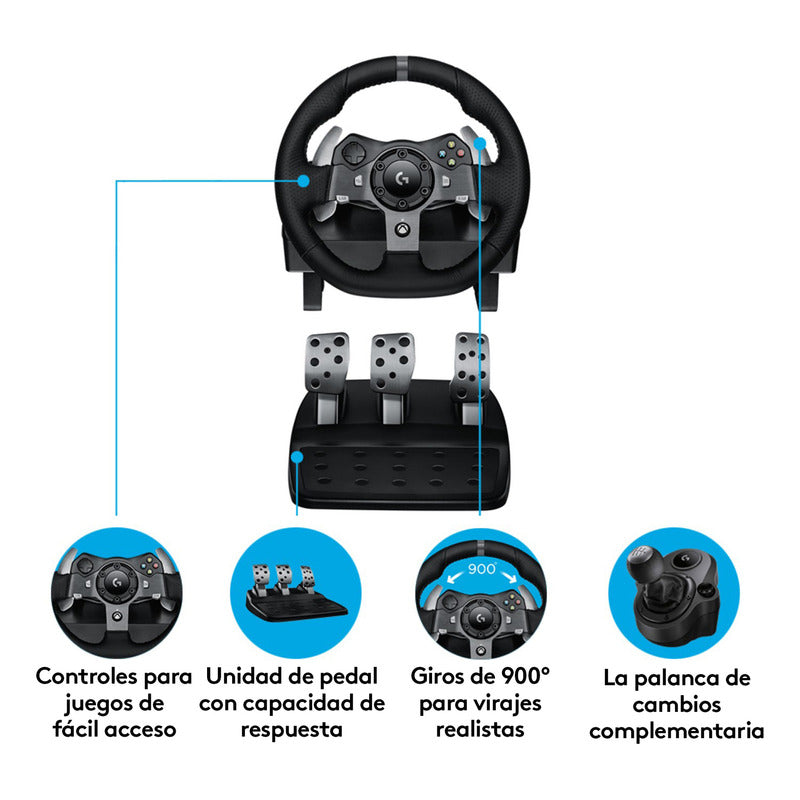 Logitech G920 Timón Para Pc / Xbox X|s One + Palanca Cambios