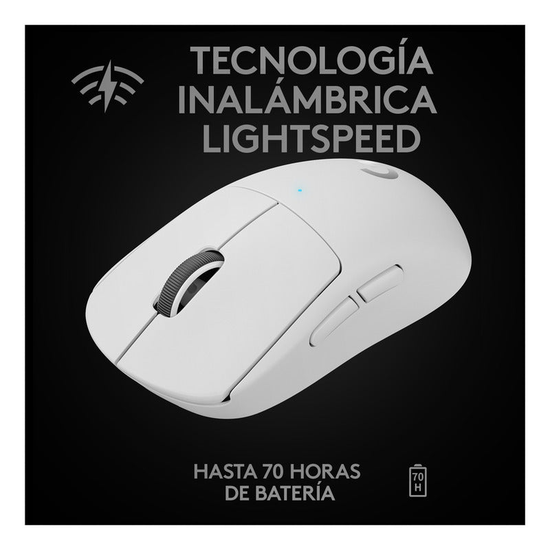 Mouse Gamer Inalámbrico Logitech G Pro X Superlight, Blanco
