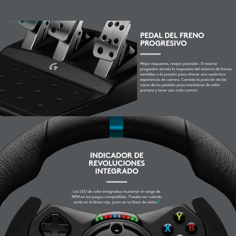 Timón Logitech G923 Para Pc / Xbox X|s One + Palanca Cambios